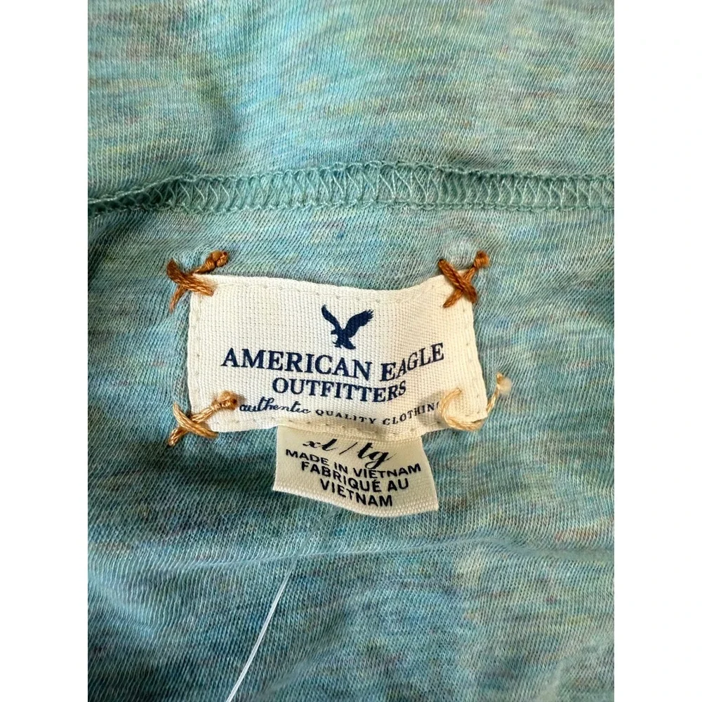 NWT American Eagle Tiered Maxi Skirt Size XL Teal Cotton Boho